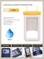 IPX8 Waterproof Phone Pouch with Inflatable Floating Layer,Touchscreen Dry Bag for Swimming(yellow) V888-ELOSUNG25364