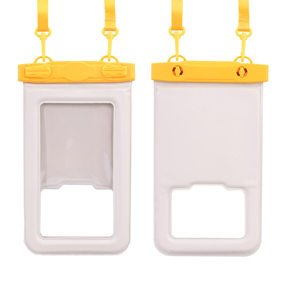IPX8 Waterproof Phone Pouch with Inflatable Floating Layer,Touchscreen Dry Bag for Swimming(yellow) V888-ELOSUNG25364