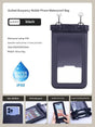 IPX8 Waterproof Phone Pouch with Inflatable Floating Layer,Touchscreen Dry Bag for Swimming(black) V888-ELOSUNG25365