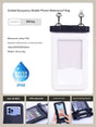 IPX8 Waterproof Phone Pouch with Inflatable Floating Layer,Touchscreen Dry Bag for Swimming(white) V888-ELOSUNG25366