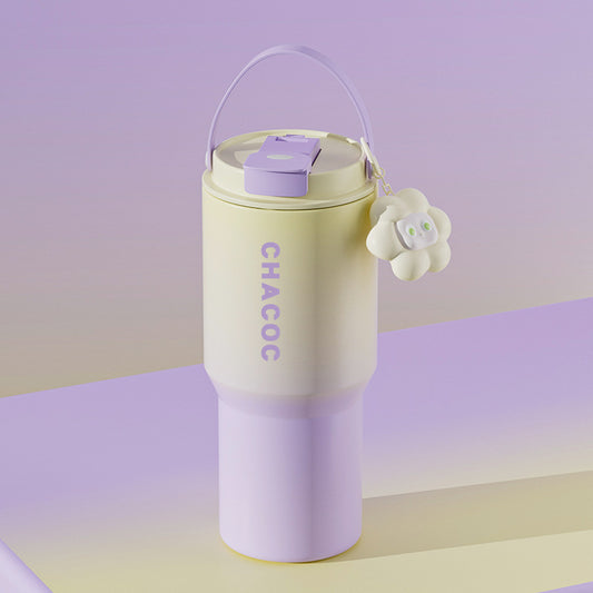 304 Stainless Steel Insulated Tumbler,Large Capacity with Handle and Cute Cloud Accessory(Purple) V888-ELOSUNG25396