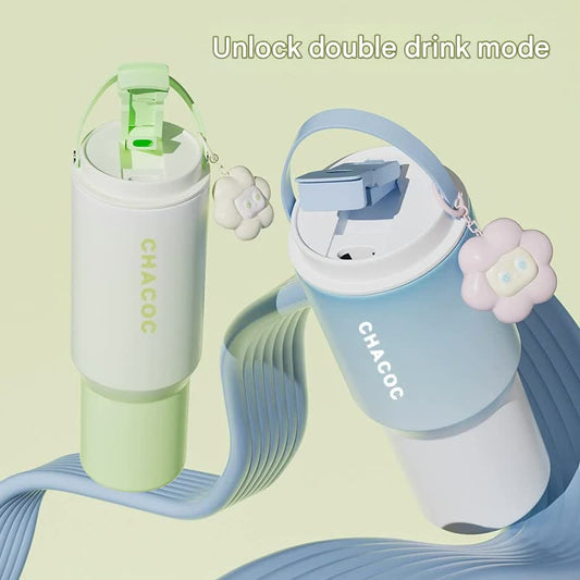 304 Stainless Steel Insulated Tumbler,Large Capacity with Handle and Cute Cloud Accessory(Purple) V888-ELOSUNG25396