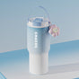 304 Stainless Steel Insulated Tumbler,Large Capacity with Handle and Cute Cloud Accessory(Blue) V888-ELOSUNG25398
