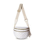 Oxford Cloth Crossbody Bag,Large Capacity Shell-Shaped Fanny Pack with Adjustable Strap(Khaki plaid) V888-ELOSUNG25405