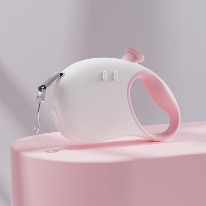 Retractable Dog Leash - Reflective Pet Lead with 3m Extension, One-Button Control(Pink) V888-ELOSUNG25451