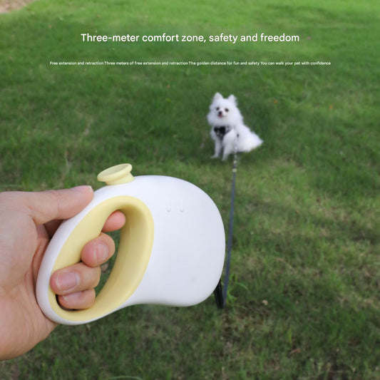 Retractable Dog Leash - Reflective Pet Lead with 3m Extension, One-Button Control(Pink) V888-ELOSUNG25451
