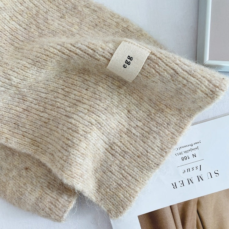 Blue Cozy Knit Scarf - Soft Wool-Blend Winter Neck Wrap, Warm and Stylish V888-ELOSUNG25468