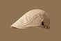 Retro Newsboy Cap - Unisex Vintage Flat Beret with Visor(Apricot ) V888-ELOSUNG25516