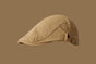Retro Newsboy Cap - Unisex Vintage Flat Beret with Visor(Khaki) V888-ELOSUNG25517