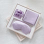Luxury Satin Sleep Mask Gift Set,4-Piece with Pillowcase and Hair Accessories(Violet) V888-ELOSUNG25540