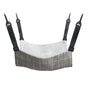 Cat Cage Hammock - Adjustable Double-Sided Pet Swing Bed with Hooks(Gray check) V888-ELOSUNG25590