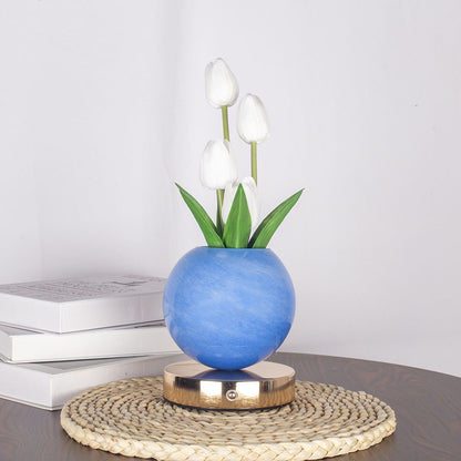 White Tulip Night Light - Floral Table Lamp for Bedroom Ambiance V888-ELOSUNG25600