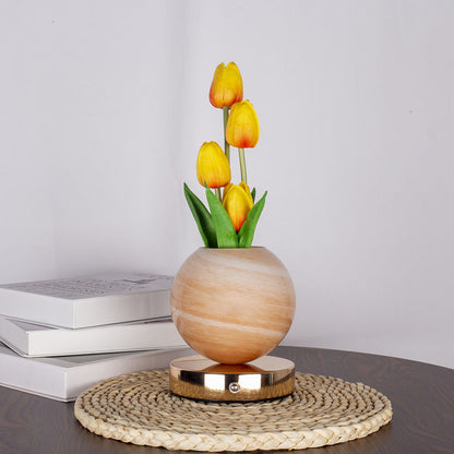 Orange Tulip Night Light - Floral Table Lamp for Bedroom Ambiance V888-ELOSUNG25601