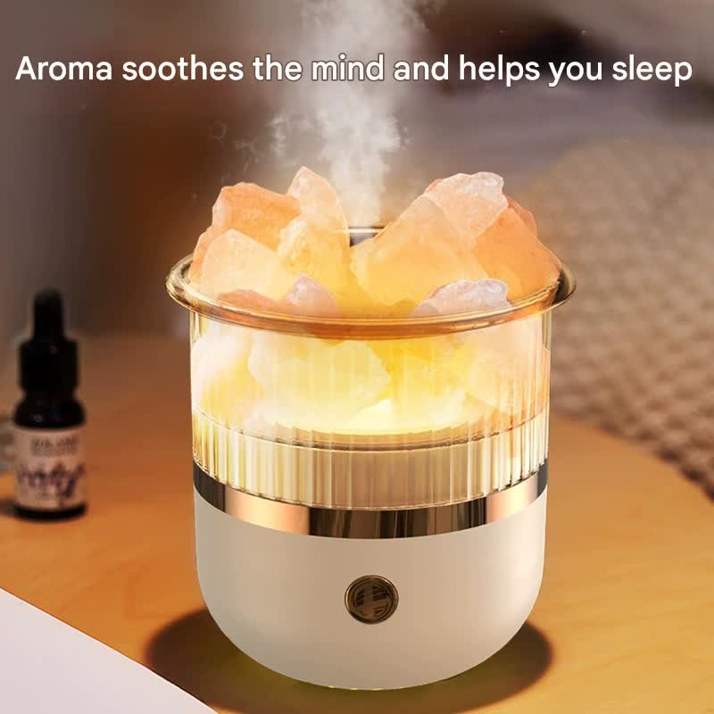 Crystal Humidifier with LED Light - Aromatherapy Diffuser for Home Relaxation(green) V888-ELOSUNG25604