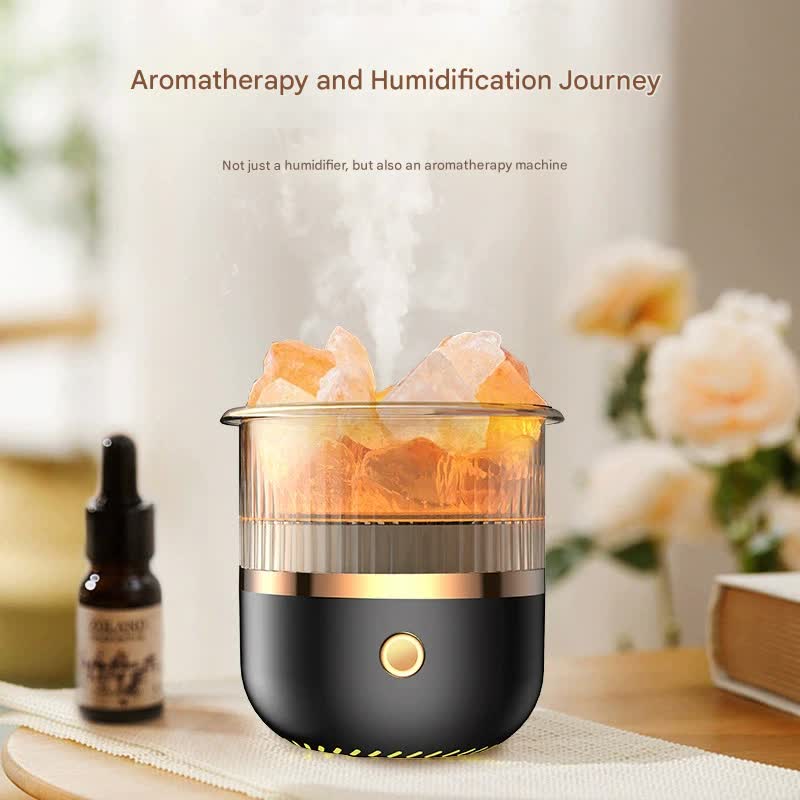 Crystal Humidifier with LED Light - Aromatherapy Diffuser for Home Relaxation(green) V888-ELOSUNG25604