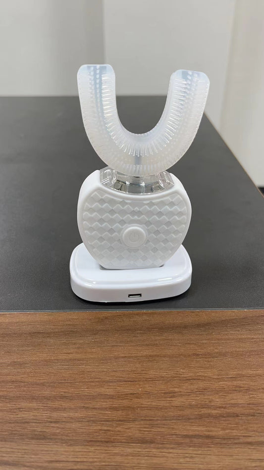 U-Shaped Automatic Ultrasonic Electric Toothbrush - 360 Deep Cleaning & Whitening, Rechargeable(white) V888-ELOSUNG25632