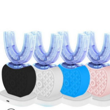 U-Shaped Automatic Ultrasonic Electric Toothbrush - 360 Deep Cleaning & Whitening, Rechargeable(black) V888-ELOSUNG25633