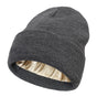 Premium Warm Beanie with Silk Satin Lining(Dark Gray) V888-ELOSUNG25648
