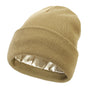Premium Warm Beanie with Silk Satin Lining(Khaki) V888-ELOSUNG25653