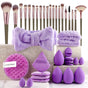 40-Piece Ultimate Beauty Tool Kit for Face Cleansing and Makeup(purple) V888-ELOSUNG25660