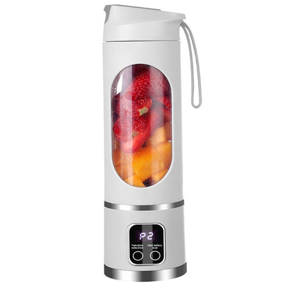 Portable Electric Juicer Blender - 450ml USB Rechargeable Smoothie Maker with 12 Blades(white) V888-ELOSUNG25665