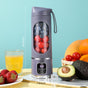 Portable Electric Juicer Blender - 450ml USB Rechargeable Smoothie Maker with 12 Blades(Purple) V888-ELOSUNG25666