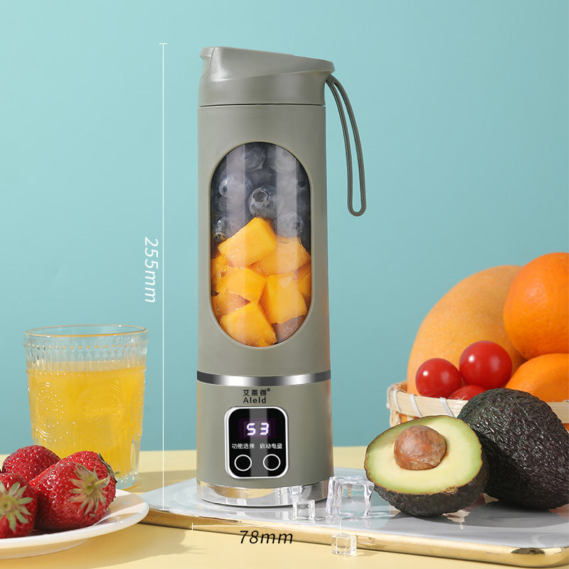 Portable Electric Juicer Blender - 450ml USB Rechargeable Smoothie Maker with 12 Blades(Green) V888-ELOSUNG25667