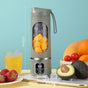 Portable Electric Juicer Blender - 450ml USB Rechargeable Smoothie Maker with 12 Blades(Green) V888-ELOSUNG25667