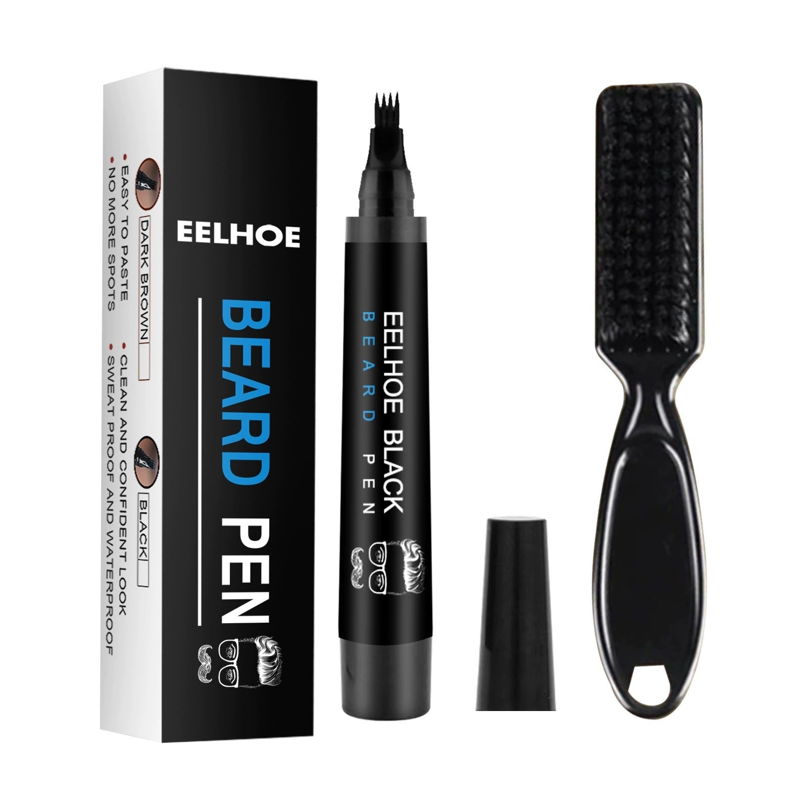 EELHOE Beard Pen Filler Kit - Waterproof & Sweatproof for a Natural Fuller Look V888-ELOSUNG25671