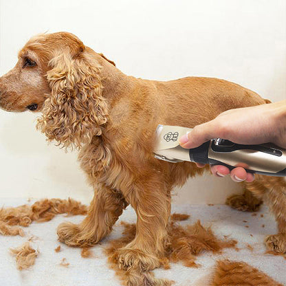 Professional Pet Grooming Hair Clipper Kit - Rechargeable, Low Noise, with Ceramic Blades & 5-Speed V888-ELOSUNG25690