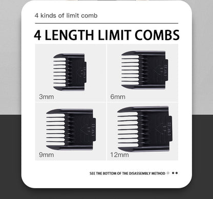 Professional Pet Grooming Hair Clipper Kit - Rechargeable, Low Noise, with Ceramic Blades & 5-Speed V888-ELOSUNG25691