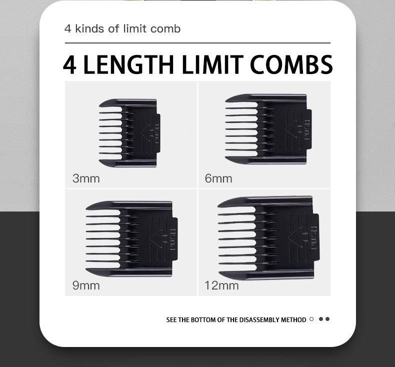 Professional Pet Grooming Hair Clipper Kit - Rechargeable, Low Noise, with Ceramic Blades & 5-Speed V888-ELOSUNG25693
