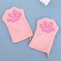 Adorable Pet Paw Grooming & Drying Mitt - Super Absorbent Fleece Material(pink) V888-ELOSUNG25699