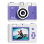Compact 4K Digital Camera - 50MP, 16x Zoom, 2.4-inch IPS Screen, WiFi & Fill Light - Retro CCD Style(Purple) V888-ELOSUNG25707