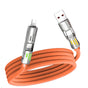 Universal PD Fast Charging Cable with LED Indicator - Zinc Alloy, Durable 1.5m Silicone Cord - Multiple V888-ELOSUNG25712