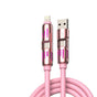 Universal PD Fast Charging Cable with LED Indicator - Zinc Alloy, Durable 1.5m Silicone Cord - Multiple V888-ELOSUNG25713