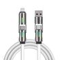 Universal PD Fast Charging Cable with LED Indicator - Zinc Alloy, Durable 1.5m Silicone Cord - Multiple V888-ELOSUNG25714