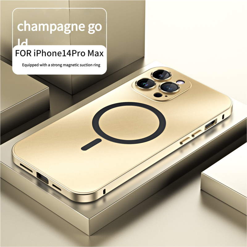 Innovative Detachable Backplate Case for iPhone 14 Pro Max with Strong MagSafe Compatibility(Gold) V888-ELOSUNG25721