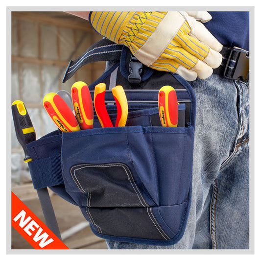 6-Piece Insulated Screwdriver Set - 1000V Rated, CR-V Steel with Magnetic Tips & Wall Rack V888-ELOSUNG25737