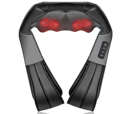 Deep Kneading Shiatsu Neck & Shoulder Massager with Heat - USB Rechargeable Ergonomic Design(Gray and black) V888-ELOSUNG25743