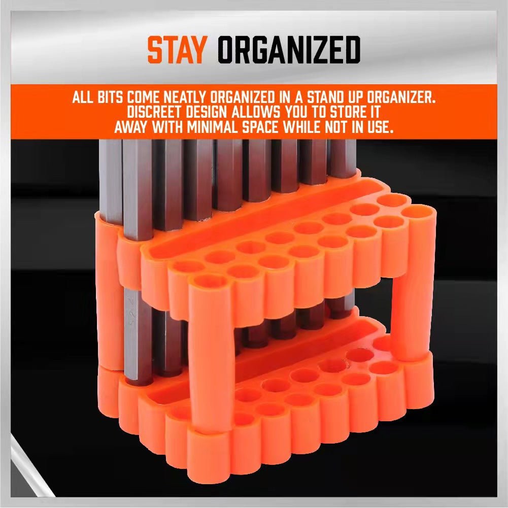 32-Piece Extra Long Screwdriver Bit Set - 150mm S2 Steel Bits with Organizer Stand V888-ELOSUNG25744