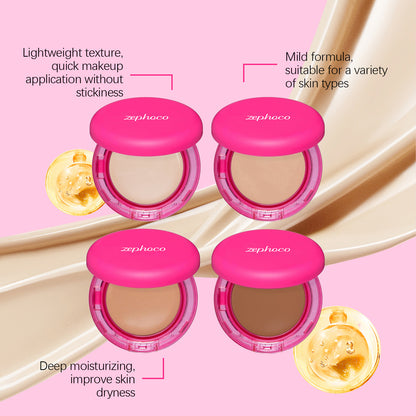 Moisturizing Balm Foundation - Lightweight Texture, Long-Lasting Natural Coverage(Dark skin tone) V888-ELOSUNG25748