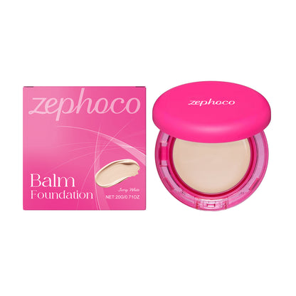 Moisturizing Balm Foundation - Lightweight Texture, Long-Lasting Natural Coverage(Ivory color) V888-ELOSUNG25749