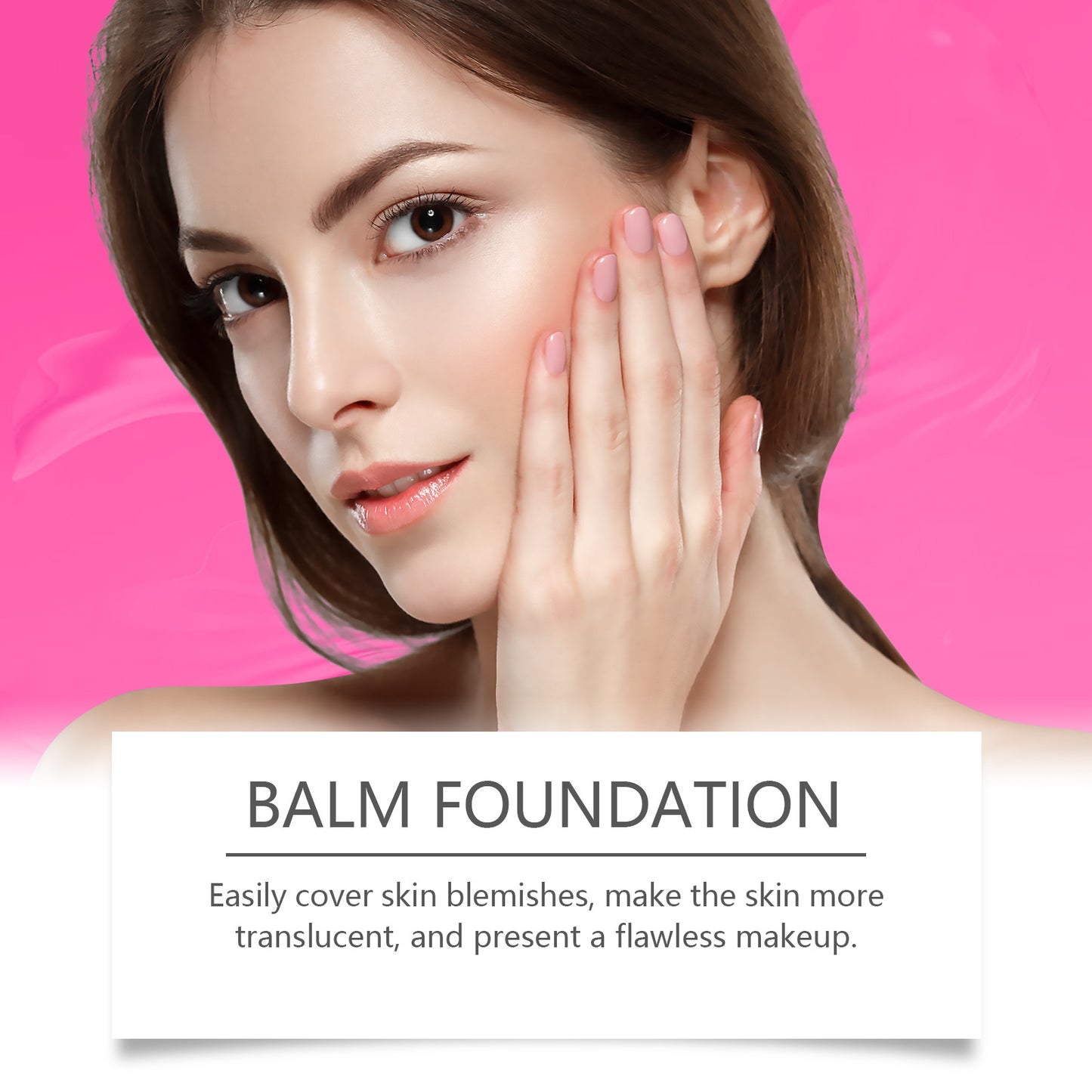 Moisturizing Balm Foundation - Lightweight Texture, Long-Lasting Natural Coverage(Brown) V888-ELOSUNG25751
