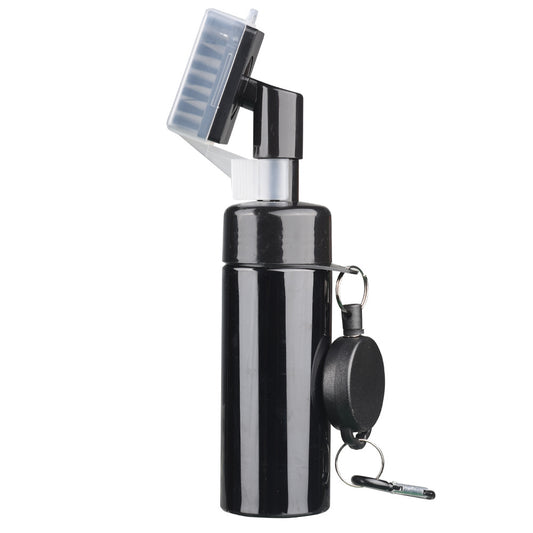 Portable Golf Club Groove Cleaner Brush with Water Spray Bottle & Retractable Keychain(black) V888-ELOSUNG25769