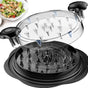 Upgraded Meat Shredder Tool - Rotating Chicken & Pork Puller with Anti-Slip Base & Ergonomic Grips(black) V888-ELOSUNG25778
