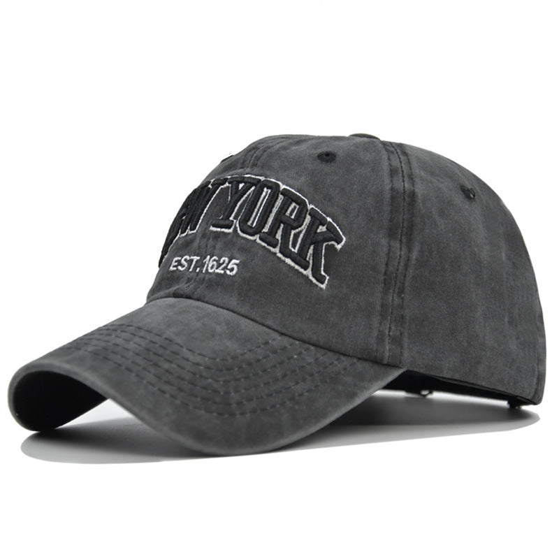Vintage New York Est. 1625" Washed Cotton Baseball Cap - Adjustable & Unisex(black)" V888-ELOSUNG25812