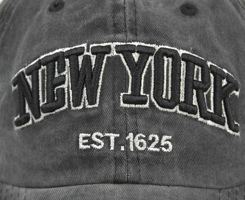 Vintage New York Est. 1625" Washed Cotton Baseball Cap - Adjustable & Unisex(Navy blue)" V888-ELOSUNG25814