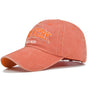Vintage New York Est. 1625" Washed Cotton Baseball Cap - Adjustable & Unisex(Orange)" V888-ELOSUNG25817