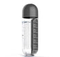 2pc 2-in-1 Water Bottle with 7-Day Pill Organizer - 600ml BPA-Free, Portable & Leakproof(black) V888-ELOSUNG25822